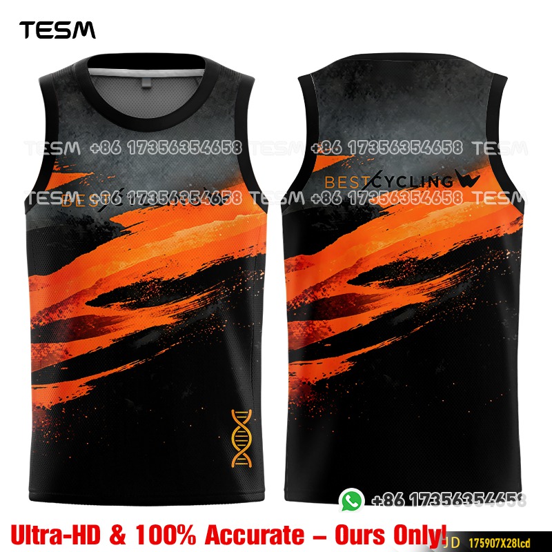 Mountain Biking Jersey - قميص رياضي بدون أكمام للأطفال والرجال،