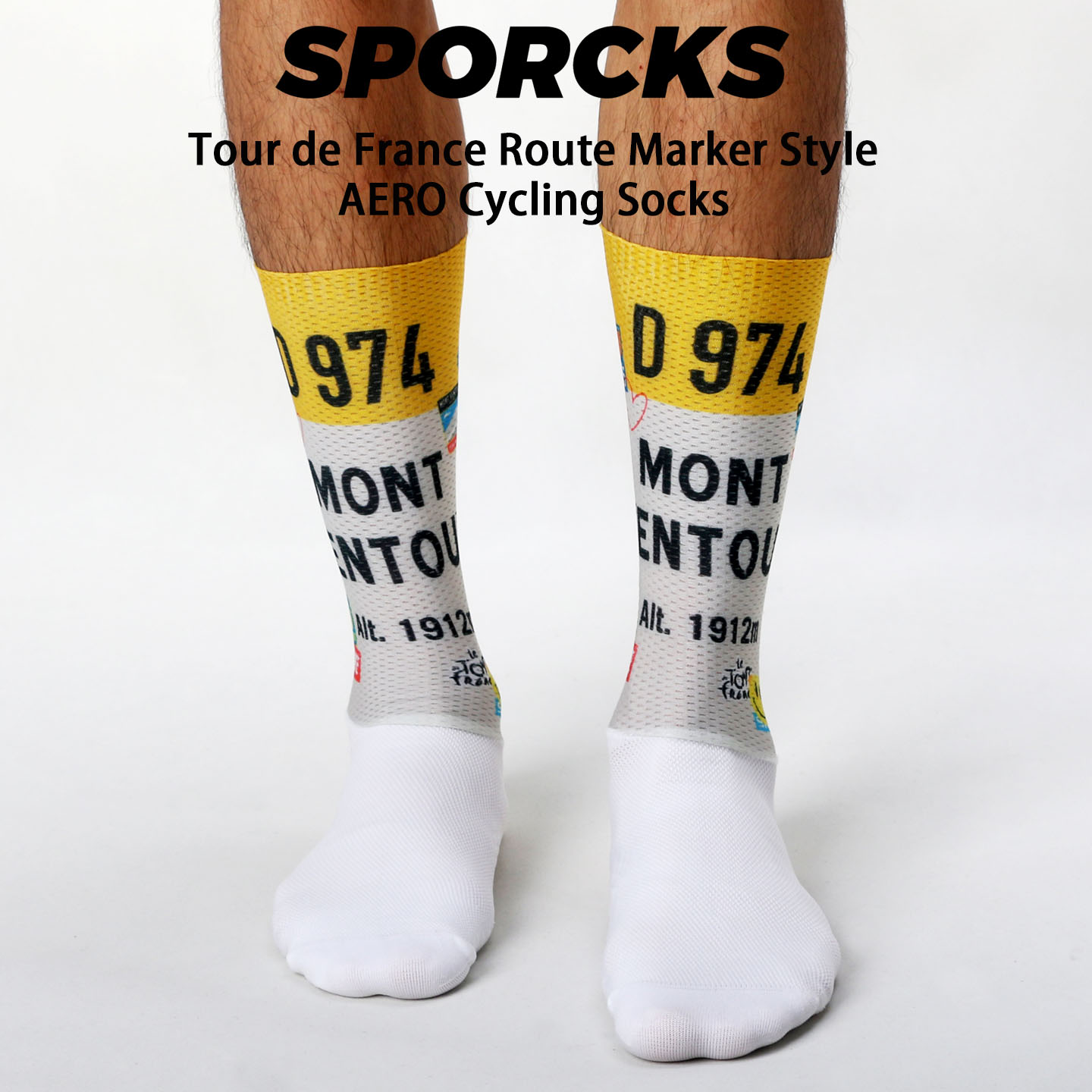 Mountain Biking France - [عبوة من زوج واحد/زوجين/3 أزواج] جوارب