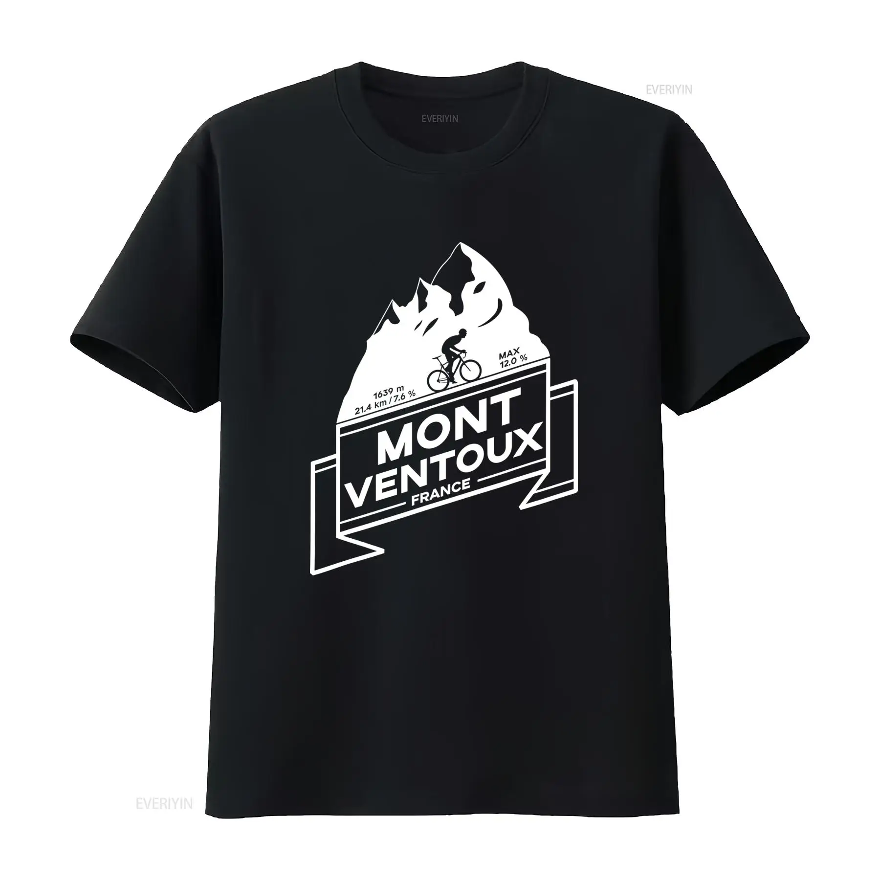 Mountain Biking France - تي شيرت Mont Ventoux Road Cycling