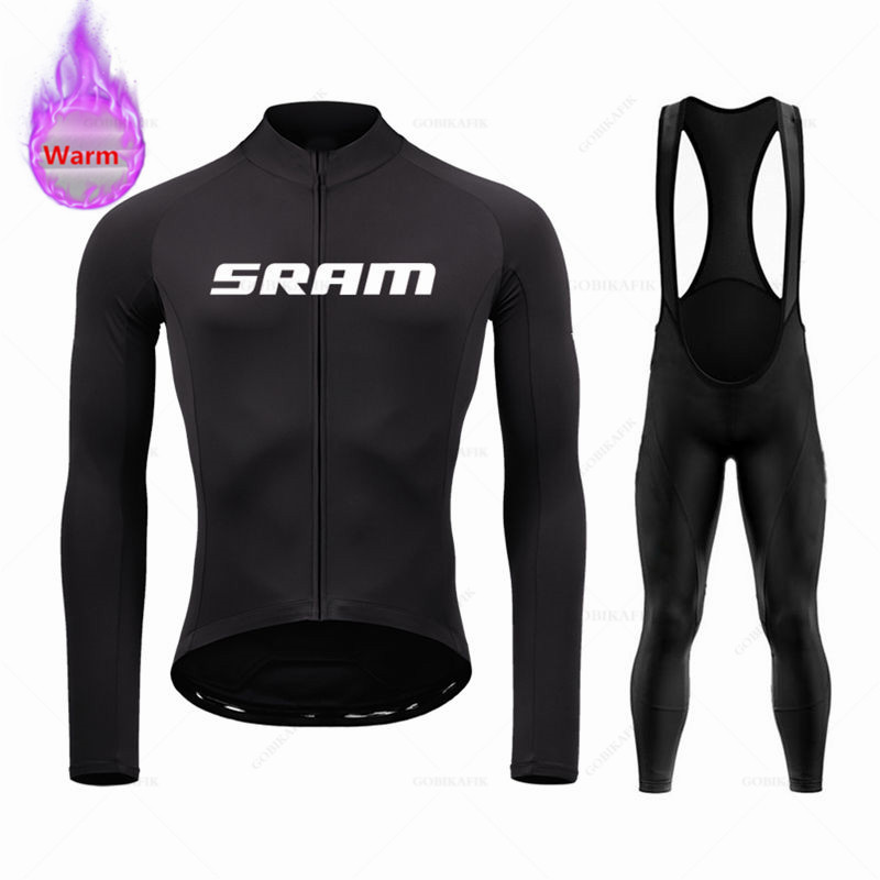 Mountain Biking Pants For Men - فريق Sram طويل الأكمام من القميص