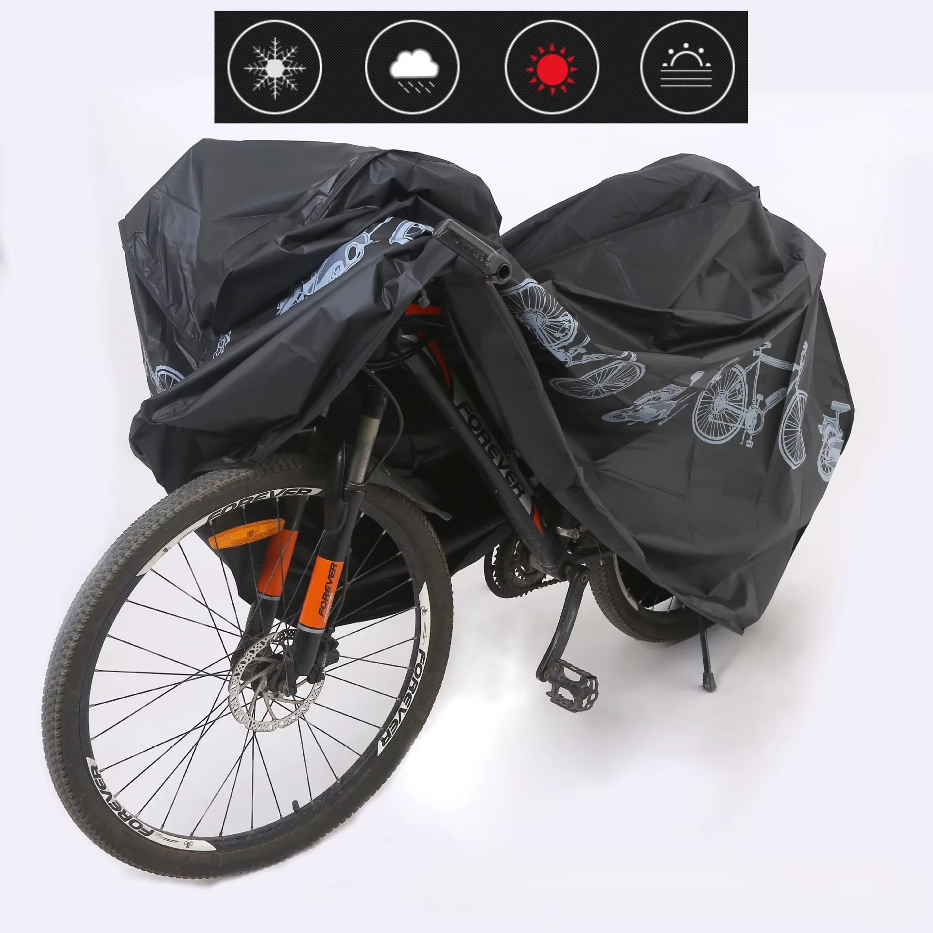 غطاء دراجة مقاوم للماء وحماية  - مراجعة Mountain Biking In The Rain وسعره