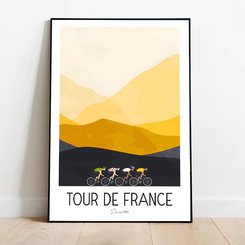 لوحة فنية جدارية من القماش بدو - مراجعة Mountain Biking France وسعره