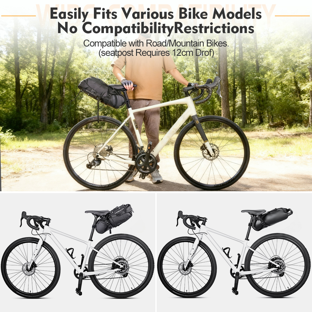 NEWBOLER دراجة السرج حقيبة حام - مراجعة Mountain Biking Waist Pack وسعره